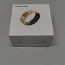 Smart Ring for Women and Men - IP68 Waterproof Health Tracker Ring with Heart Rate, Step Counting, , Enamel Rose Gold Size 7