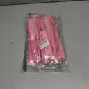 QIRMIZI 10 Pack Lace Handheld Folding Fan - Elegant Silk Fan for Women's Wedding Decoration and Dancing Party - Pink