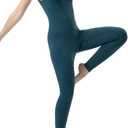 LOVESOFT Women's Sleevesless Bodysuit Dance Unitard, Backless Bodycon Rompers Jumpsuits for Workout Yoga (Green2)