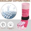 PUPTECK Anti-Slip Dog Socks with Double Sides Grips for Small Medium Large Dogs Hardwood Floors Prevents Licking, Dog Shoes for Hot Pavement Traction Control for Senior Dogs, Fuschia, S