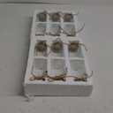 Glass Flower Vases for Centerpieces, 12Pcs Vintage Small Clear Bud Vase for Flowers Mini Crystal Decorative Bottle with Hemp Rope Bows for Housewarming Wedding Birthday Tabletop Decoration