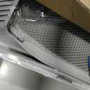 Stainless Steel Litter Box | XL Enclosed Cat Litter Boxes with Lid for Big Cats | High Sided, Anti-Urine Leakage | Non-Stick Bottom & Includes Litter Mat & Metal Scoop