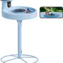 Birdfy Smart Bird Bath with Camera Solar Powered & Fountain & Stand, Dual-Lens Camera for Wildbird Watching, Auto Capture Bird Videos & Motion Detection - AI by Subscription