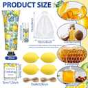 75 Pcs / 25 Sets Capri Lemon Baby Shower Party Favors for Guests Sweet One Italian Lemon Shaped Soaps Bridal Shower Return Gifts Lip Balms Hand Cream for Bridal Wedding Gender Reveal