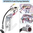 SP2007H Rear Fuel Pump Assembly for Ford F Super Duty F150 F250 F350 1992 1993 1994 1995 1996 1997 Ford F250 HD L6 4.9L V8 5.0L 5.8L 7.5L Electric Fuel Pumps After Axle Tank Steel Tank 18 Gal