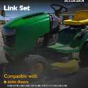 Adjustable Drag Link (Pair), Compatible with John Deere L100 L110 L111 L118 L120 L130 D100 / Scotts/Sabre, Left & Right Side, Riding Steering Draglink Kit w/Flexible Tie Rod End, #GY20491 GY20492