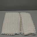 HAOMAIJIA Non-Slip Couch Armrest Covers for Sofa,Fuzzy Couch Arm Covers Set of 2,Washable Thick Soft Recliner Chair Arm Cover Protectors (Off White, 23" x 23" 2 Pack)