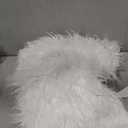 60 Inch White Christmas Tree Skirt with 4.5" Extra Long Pile Ultra Plush Faux Fur Tree Skirt for 6-9 Ft Trees