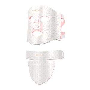 MEGELIN Led Red Light Therapy Face & Neck Mask, 7 Colors Led Light Therapy Facial Mask, Infrared Red Light Therapy Mask, Infrared Light Skin Rejuvenation (White)