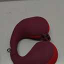 INFANZIA Kids Chin Supporting Travel Neck Pillow, Helps Support Head and Neck, Comfortably Designed for Head, Neck, and Chin Support - Gifts for Toddler/Child/Kids, Red