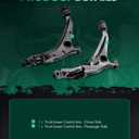 SCITOO 2pcs Suspension Kit 2 Front Lower Control Arm fit for 1997-2001 for Honda CR-V K640323 K640324