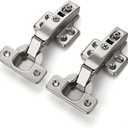 Ravinte 10 Pack 5 Pairs European Kitchen Cabinet Hinges Soft Close Full Overlay Cabinet Door Hinges Heavy-Duty Frameless Adjustable Concealed Cabinet Cup Hinge