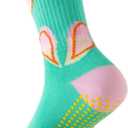 Non-Slip Pilates Socks for Women with Grips  Barre, Yoga, Workout, Studio Grip Socks  Toeless, Breathable, Anti-Skid (One Size, Watermelon)