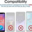 amFilm (3 Pack Tempered Glass Screen Protector for Google Pixel 3 (2018)