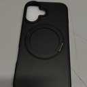 for iPhone 17 Case with Stand Black, Fits MagSafe Ring, Military-Grade Drop Protection, Build in Kickstand,Slim Matte Finish Shockproof Phone Cover 6.3"