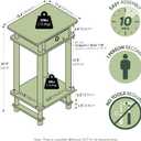Furinno Turn-N-Tube End Table, 2-Pack, Espresso