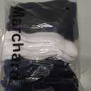 Marchare Boys Girls Seamless Crew Socks Soft School Dress Socks Uniform Calf Socks Black White Navy