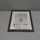 upsimples 8.5 By 11 Picture Frame, Display Pictures 6x8 with Mat or 8.5 x 11 Without, Wall Hanging Photo Frames, Black, 1 Pack