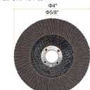uxcell 4 Inch Flap Disc 120 Grit Sanding Grinding Wheels Silicon Carbide Abrasive Fiber Mesh Cover 10pcs
