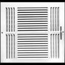 HVAC Premium 14" X 14" 3-Way AIR Supply Grille - Vent Cover & Diffuser - Flat Stamped Face - White [Outer Dimensions: 15.75"w X 15.75"h]