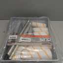 ROLLINGDOG Paint Roller Kit with Extension Pole - 9 Inch Paint Roller with Tray, 4Inch Mini Rollers,Stainless Steel Extension Pole (3ft)