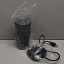 SIMPLETASTE Milk Frother, 4-in-1 Electric Milk Frother and Steamer, Automatic Warm and Cold Foam Maker and Milk Warmer for Latte, Cappuccinos, Dark Blue (Medium)