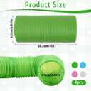 4 Packs Plastic Hamster Fun Tunnels, Pet Mouse Guinea Pigs Folding Tube Foldable Plastic Tunnel Training Hideout Tunnels for Guinea Pigs Rats Chinchillas Ferrets Dwarf Rabbits