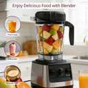 64oz Low-Profile Blender Pitcher Container, Compatible with Vitamix 5200 750 7500 6300 VM0102 VM0103 VM0197 E310 Classic/Explorian/Commercial Series, BPA-Free, Replacement Jar Cup