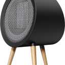 Gaiatop Space Heater, Cute and Powerful, 1000W Small Electric Heaters for Indoor Use, 3 Modes PTC Ceramic Fast Heating, Overheating & 45 Tip-Over Protection, Portable for Home Office Black