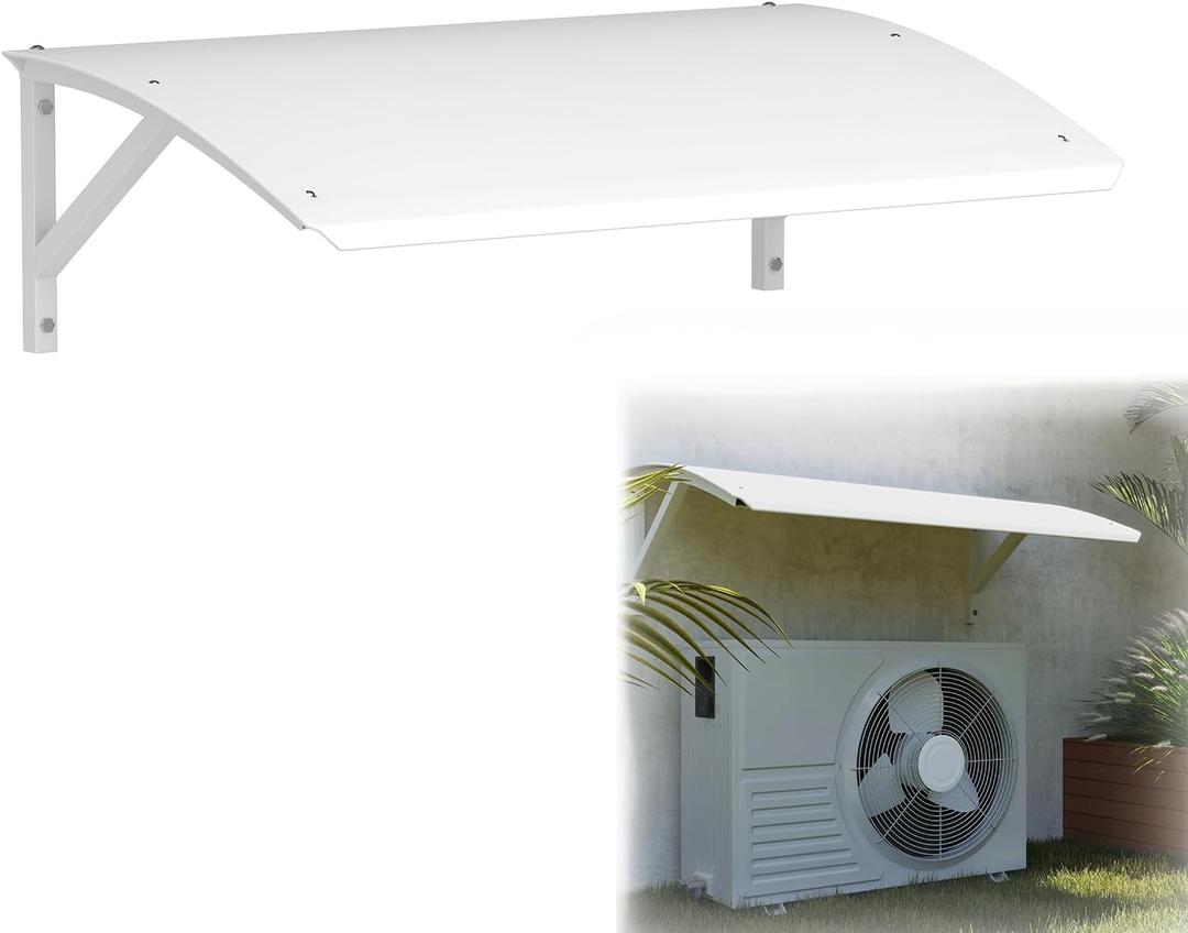 AIWFL Air Conditioner Cover for Outside Units, Carbon Steel Air Conditioning Sun Shade, Outdoor Mini Split Covers, AC Condenser Heat Pump Unit Cover for UV, Rain, Snow Protection