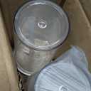 20oz Clear Tumbler with Lid and Straw, 2Pcs Plastic Coffee Tumbler, Iced Coffee Cup Acrylic Tumbler for Coffee, Soda, Tea, Milk, Juice, Gift, Green&Purple