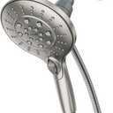 Moen Engage Spot Resist Brushed Nickel Six-Function 5.5-Inch Removable Handheld Showerhead with Magnetic Docking System, 26112SRN