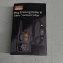 2 in 1 Dog Shock & Bark Collar - 4500FT Remote Collar with Voiceprint Recognition, Beep/Vibration/Shock Modes, 8 Sensitivity Levels, IP67 Waterproof, Portable Training Collar for 5-120lbs Dogs (Black)