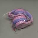 iClever BTH12 Kids Bluetooth Headphones,Colorful LED Lights,74/85dBA Safe Volume,85H Playtime,Bluetooth 5.2,Over Ear Headphones Built-in Mic for iPad/Tablet/Airplane,Blossom Pink