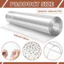 54 Inch x 15 ft Clear Vinyl Roll Sheet 30 Gauge Clear Plastic Roll Marine Vinyls Crystal Transparent Vinyl Sheeting for Window Boats Table Covering Greenhouse DIY Crafts Making Protective Film