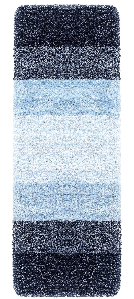Arotive Microfiber Bathroom Rug, Bath Rug Size 79x20 inch in Blue