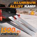 Heavy Duty 1500LB Loading Ramp,Steel Ramp for Hand Truck Motorcycle ATV