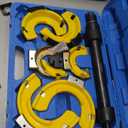 Spring Compressor Tool Macpherson Interchangeable Fork Strut Coil Extractor Tool Set with Safety Guard (Overload Protection Device) Allow The Use of Impact Wrenches