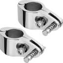 TINGZHIGO Bimini Top Jaw Slides with Quick Release Pin for 7/8 inch or 1 inch Round Tubing, Bimini Top Hardware, 316 Stainless Steel (2-Pack)