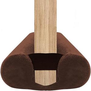 BKSAI Door Draft Stopper for Doors No Adhesive Draught Excluder Under Door Wind Blocker for Bottom of Door,Reduce Noise Draught Excluder Sweep Sound Proof (Brown 31-39IN / Distance Under The Door 1IN)