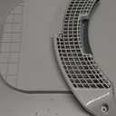 AMI PARTS ADQ56656401& MCK49049101 Dryer Lint Filter hard stainless steel metal mesh and Lint Filter Cover Housing ABS frame structure Compatible with LG Dryer