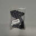 16 Pcs 2" x 2" (50mm x 50mm) L Shaped Rubber Angle Iron Caps, Furniture Angle Iron Foot Pads Furniture Rubber Leg Covers, Black