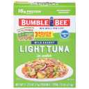 Bumble Bee Chunk Light Tuna in Water, 2.5 oz Pouches (Pack of 3) - Ready to Eat Wild Caught Skipjack Tuna Packet - 16g Protein per Serving - MSC Sustainable Seafood, Non-GMO, Gluten Free, Kosher (EXP 12/10/26)
