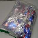 4Pcs Upgraded 12inch Metallic Cheerleading Pom Poms, HOLENGS Cheerleader Pompoms Cheer Poms for Kids Adults, Cheering Squad Pompoms for School Sports Games Dance Party (Blue and Red and Sliver)