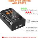 Battery Charger for 2S 3S LiPo Battery, Balance Charger for XHR Plug Battery, Lipo Chargers for RC Toy & Model, RC Battery Chargers with Smart Chip
