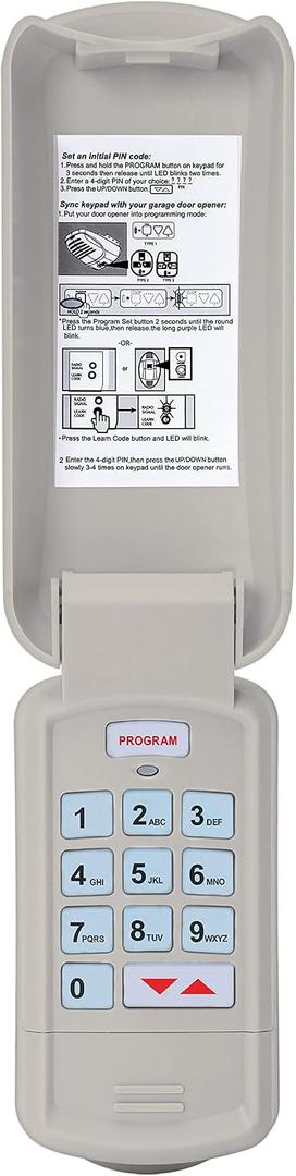 GWK-BL Universal Wireless Keypad for 9 or 12 Dip Switch/ Intellicode/ Codedoger of Genie & Overhead Door Garage Door Openers(1Pack)