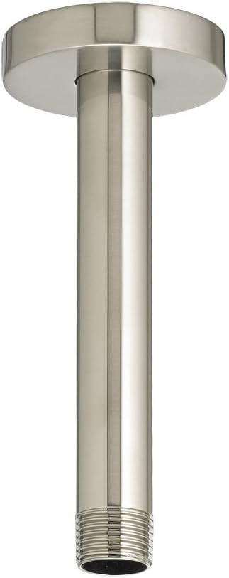 American Standard 1660186.295 Ceiling Mount Rain Shower Head Shower Arm 6 inch, Brushed Nickel