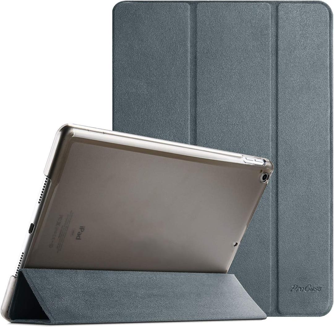 ProCase for iPad 9th Generation 2021/ iPad 8th Generation 2020/ iPad 7th Generation 2019 Case, 10.2 iPad Case iPad Cover 9th Generation -Matte Grey