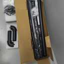 Refrze Curtain Rods for Windows 66 to 120 Inch, 1" Black Industrial Wrap Around, Adjustable Heavy Duty Blackout Curtain Rods for Ceiling, Bedroom, Outdoor Patio