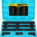 Spline Lug Nut Socket Set, 12-Piece Wheel Lock Removal Tool Kit, Universal 5/6/7/10/12 Spline Locking Lug Nut Master Keys, Cr-Mo Tire & Wheel Tools for Aftermarket Axle Nut